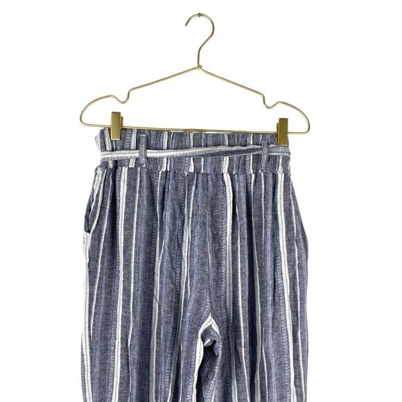 Sound/Style by Beau Dawson Womens Blue Linen Pants Summer Lux SpringM 102 - Picture 5 of 7